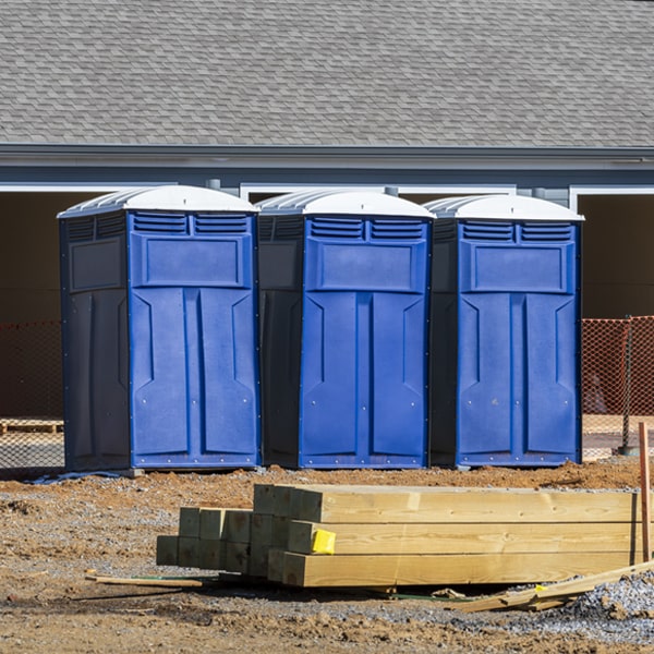 what is the maximum capacity for a single portable toilet in Roswell